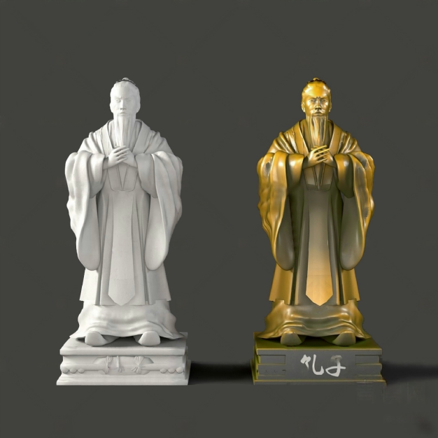 孔子雕像3D模型